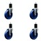 Service Caster 5'' Solid Poly Wheel Swivel 1-3/4'' Expanding Stem Caster Set, 4PK SCC-EX20S514-SPUS-134-4 - alternate 1